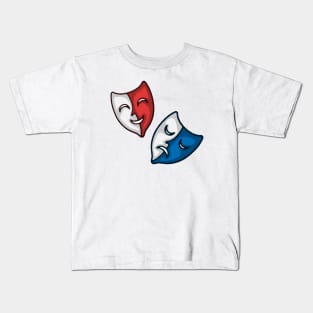 Happy and sad faces Kids T-Shirt